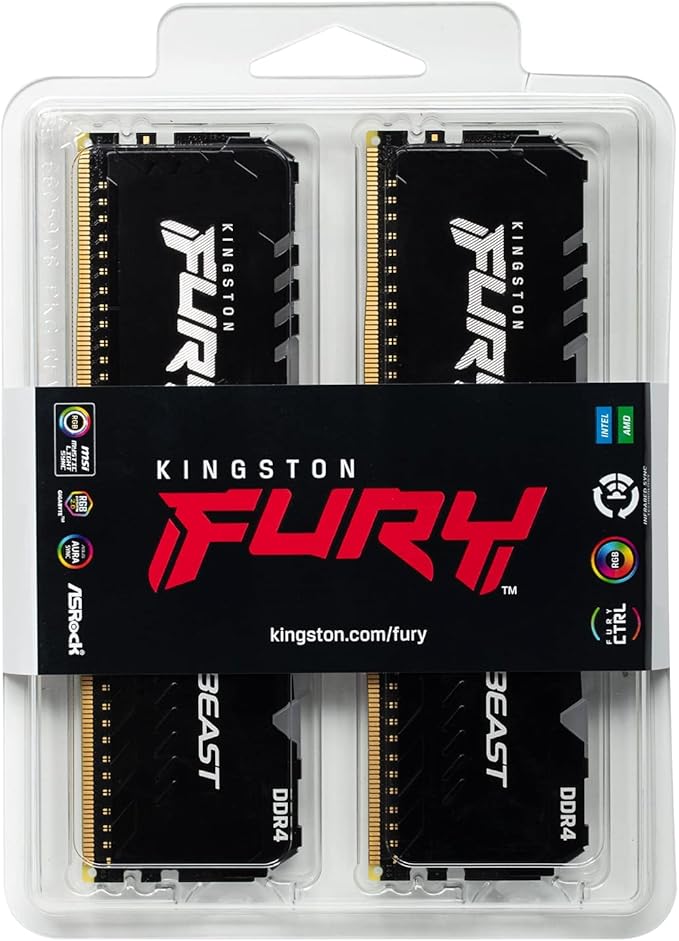Kingston FURY Beast 16GB 3200MHz DDR4 RGB Gamingstoreuae Kingston FURY Beast 16GB 3200MHz DDR4 RGB Gamingstoreuae